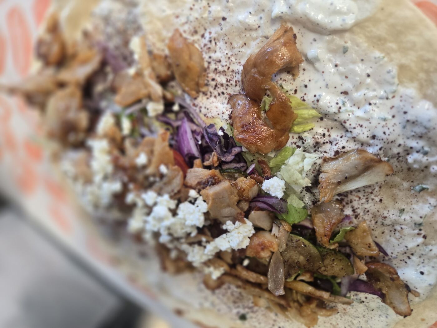 Gros plan sur un Berliner Kebab DKP