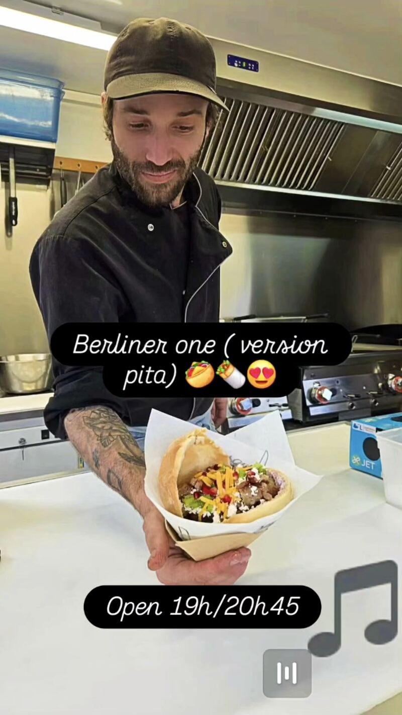 Story Instagram DKP — préparation d'un Berliner Kebab